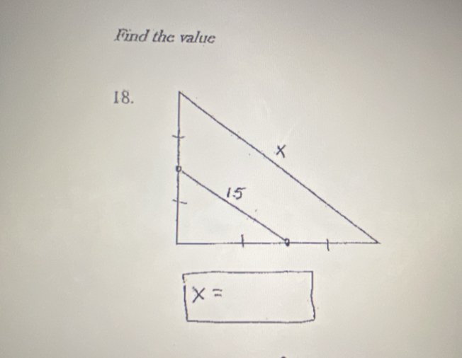 Find the value 
18.