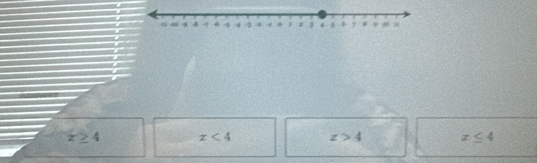 a
x≥ 4
x<4</tex>
x>4
x≤ 4