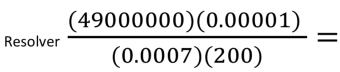 Resolver  ((49000000)(0.00001))/(0.0007)(200) =