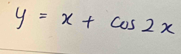 y=x+cos 2x