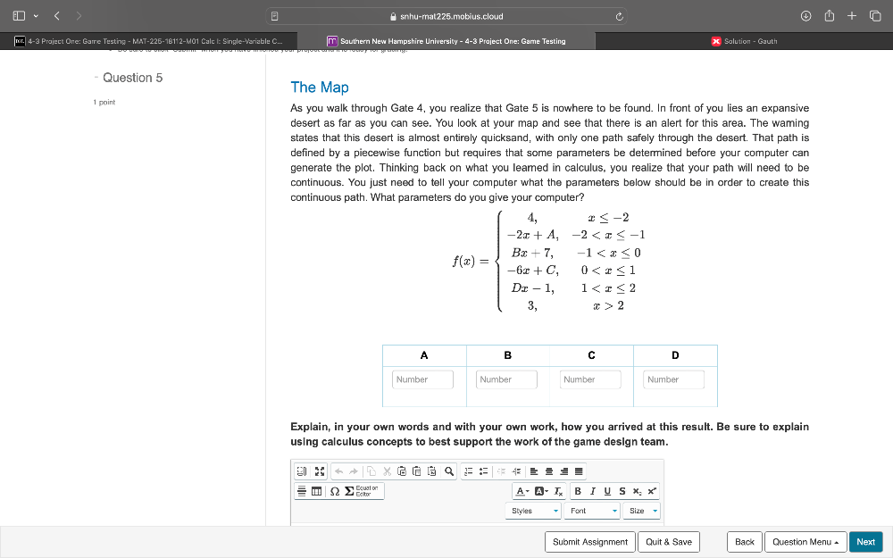 Solved: a snhu-mat225.mobius.cloud * 4-3 Project One: Game Testing ...