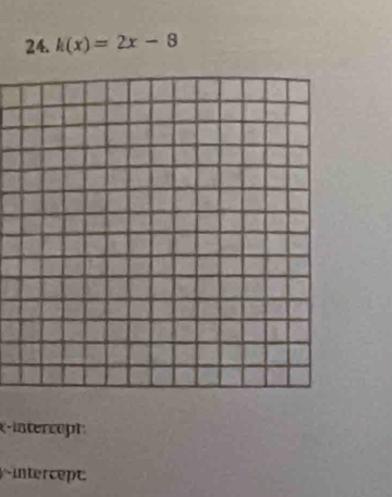 k(x)=2x-8
(intercept 
intercept.