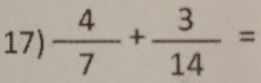  4/7 + 3/14 =