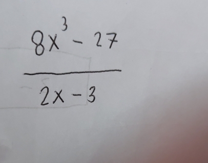  (8x^3-27)/2x-3 