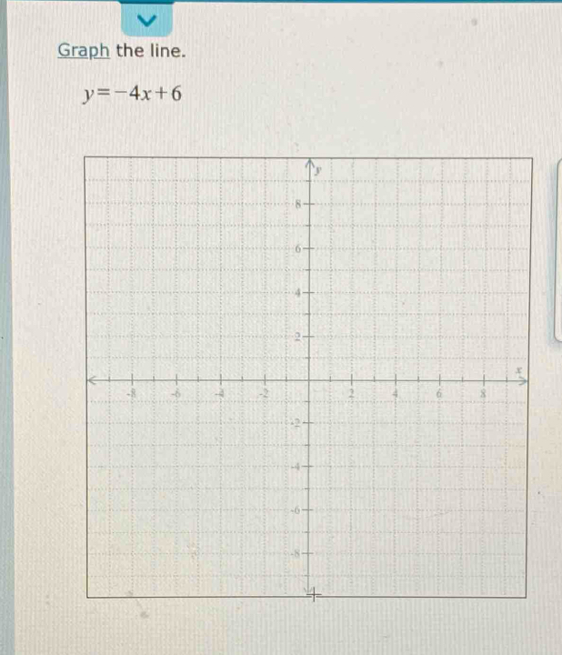 Graph the line.
y=-4x+6