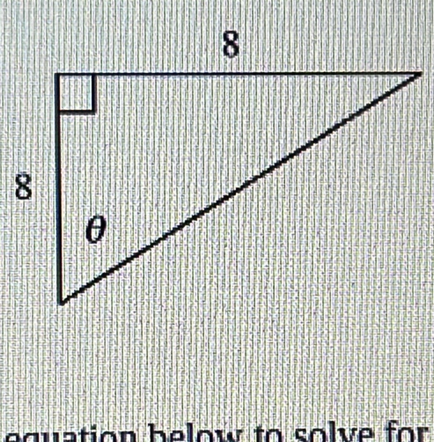 quation below to solve for .