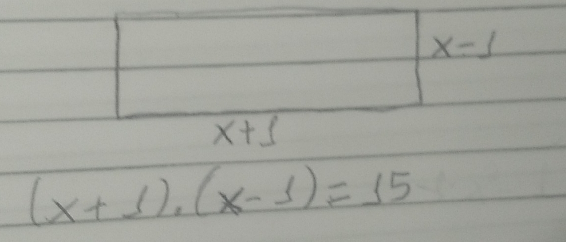 (x+1).(x-1)=15