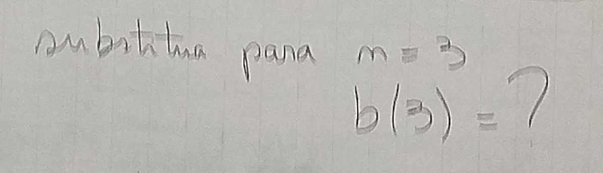 Ambattmm pana m=3
b(3)= 1