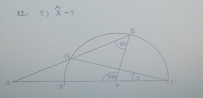 12.- T ) widehat x= ?