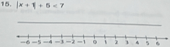 |x+1|+5<7</tex>