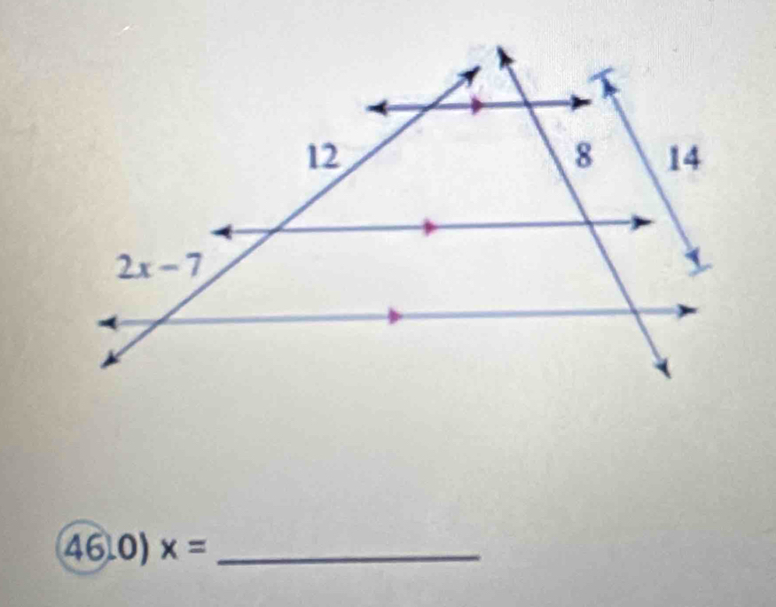 46.0) x= _