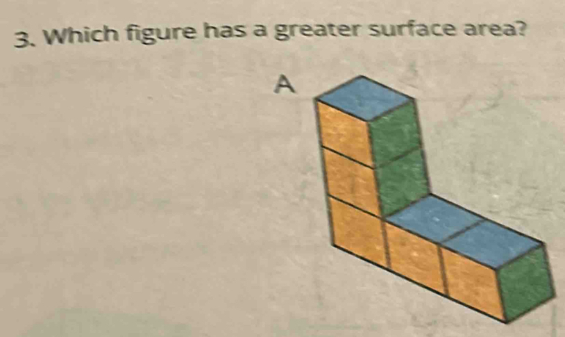 Which figure has a greater surface area?