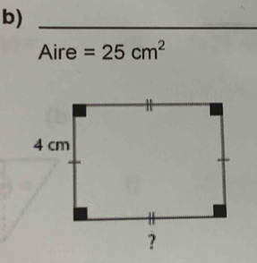 Aire =25cm^2