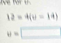 12=4(θ =14)
θ =□