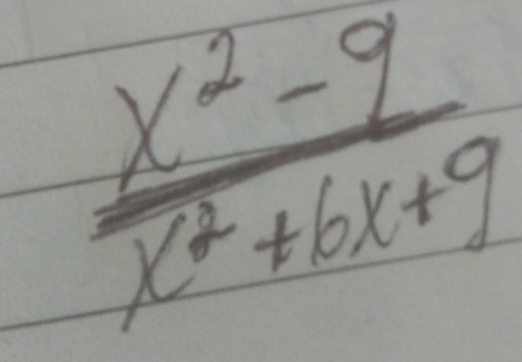  (x^2-9)/x^2+6x+9 