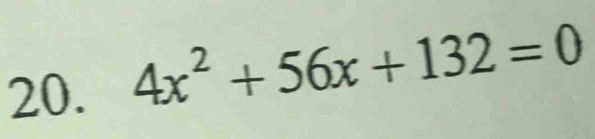 4x^2+56x+132=0