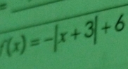 = 
_
f(x)=-|x+3|+6