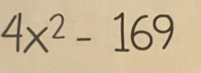 4x² - 169