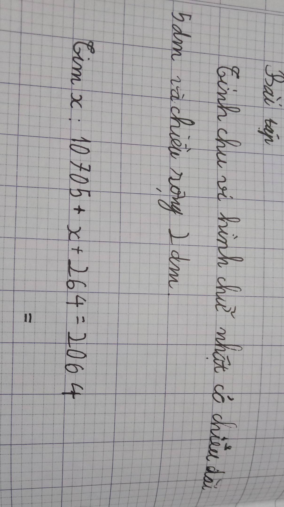 Bai tàn 
Einh chu rt hinh chu what do chiin dài 
5am za chen nong I am
6imx:10705+x+264=2064