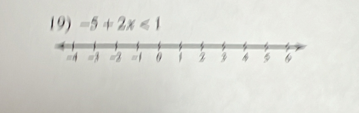 -5+2x<1</tex>