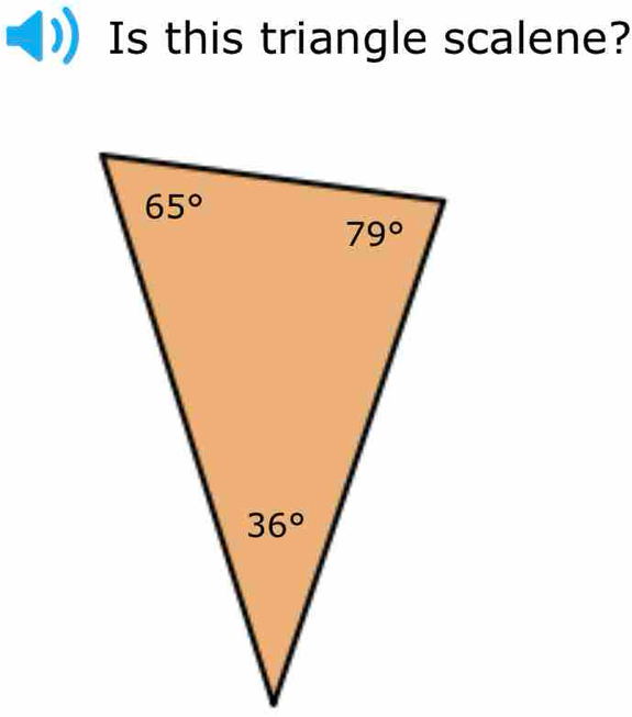 Is this triangle scalene?