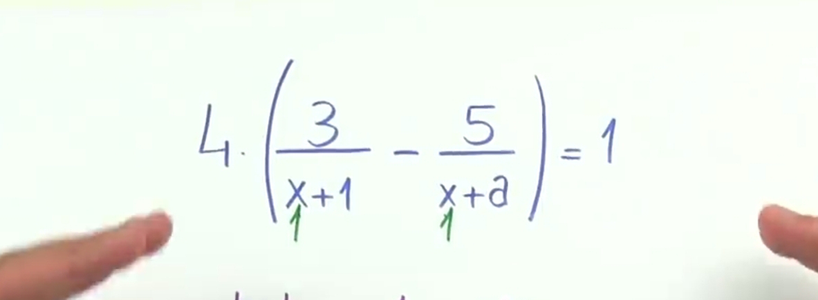 ( 3/x+1 - 5/x+a )=1