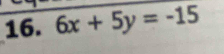 6x+5y=-15