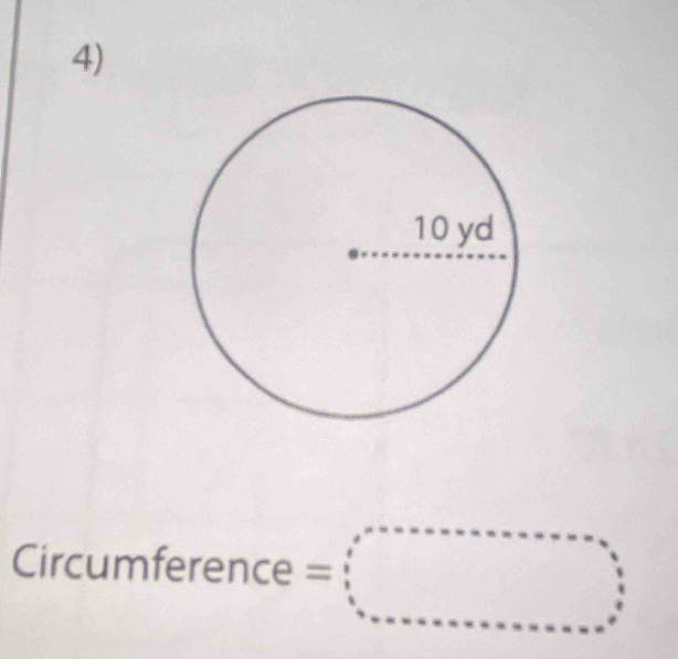 Circum ference=□