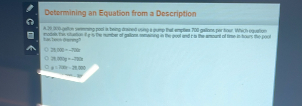 Solved: Determining an Equation from a Description A 28,000-gallon ...