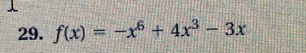 f(x)=-x^6+4x^3-3x