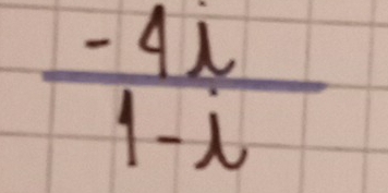  (-4i)/1-i 