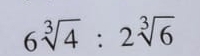 6sqrt[3](4):2sqrt[3](6)