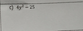 4y^2-25