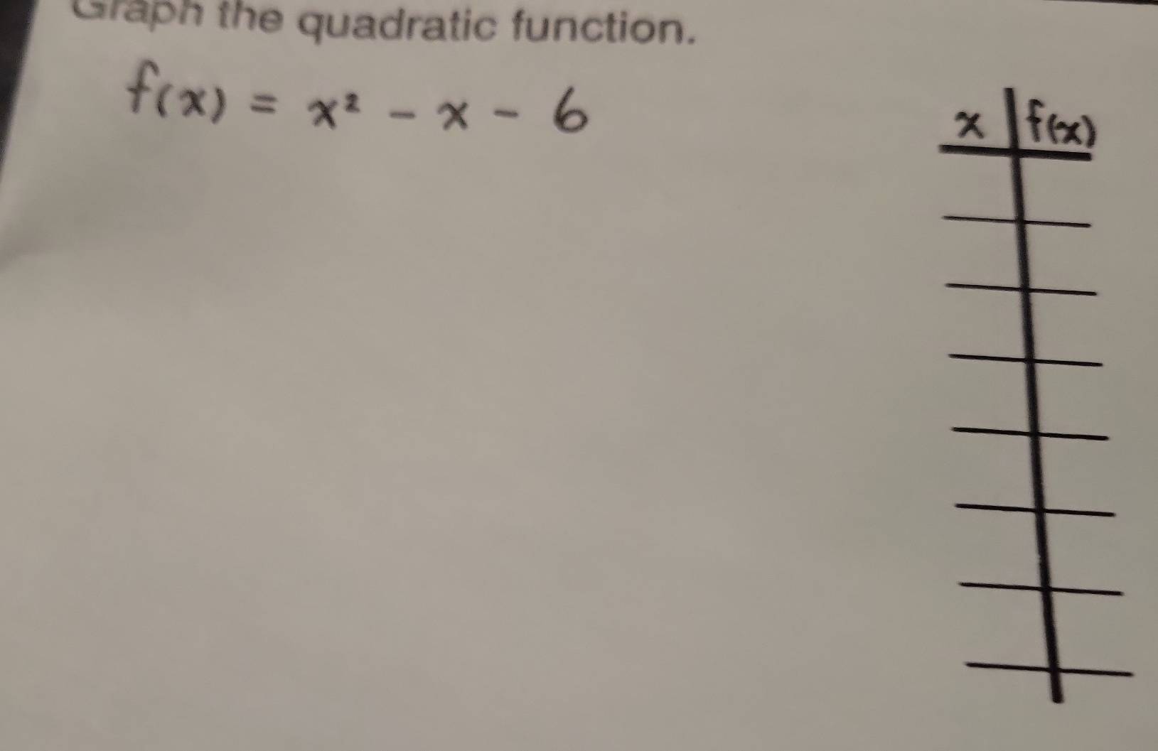 Graph the quadratic function.