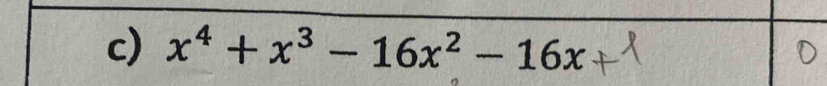 x^4+x^3-16x^2-16x