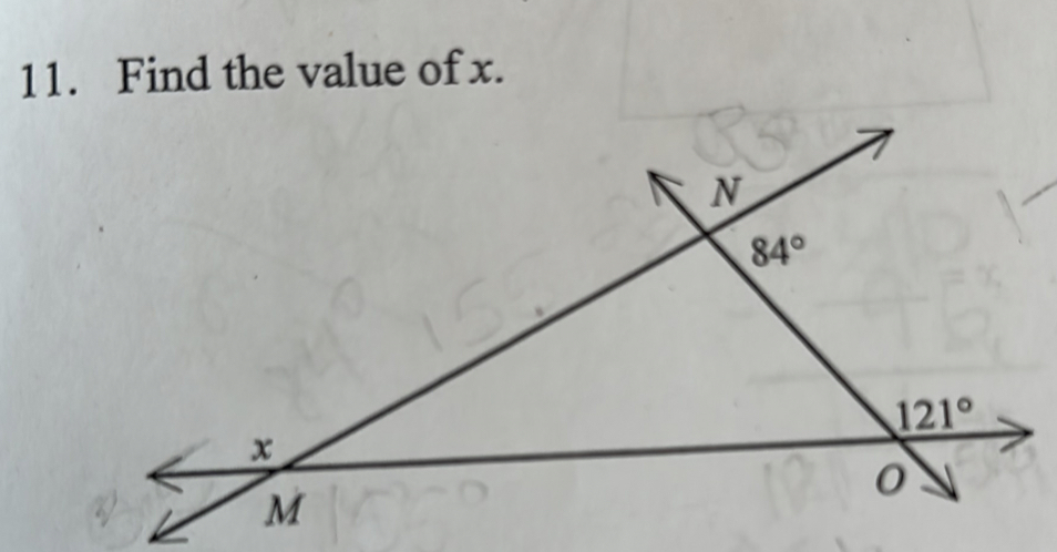 Find the value of x.