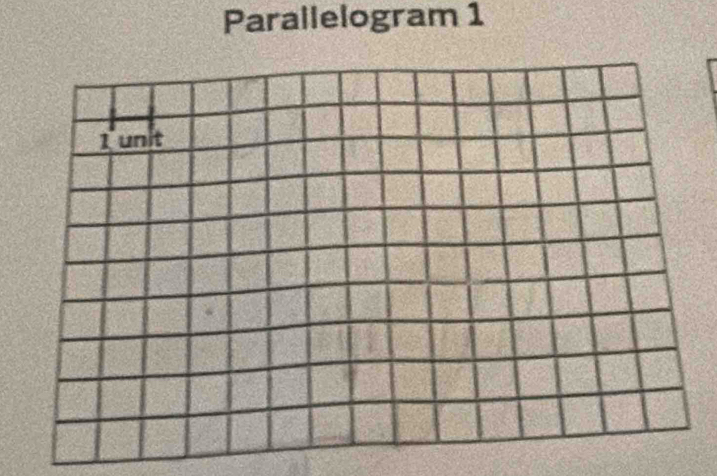 Parallelogram 1 
Tunit