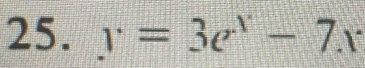 y=3e^x-7x