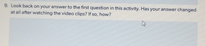 Solved: Look back on your answer to the first question in this activity ...