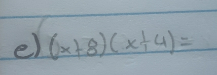 (x+8)(x+4)=