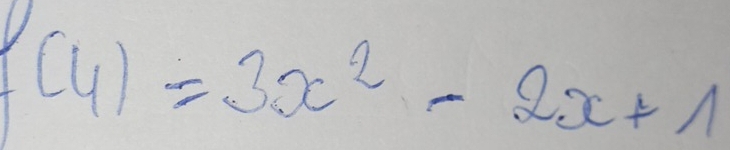 (4)=3x^2-2x+1