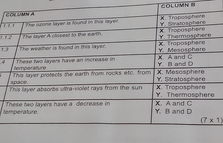 COLUMN B
1.
1.1
1.
.4
te