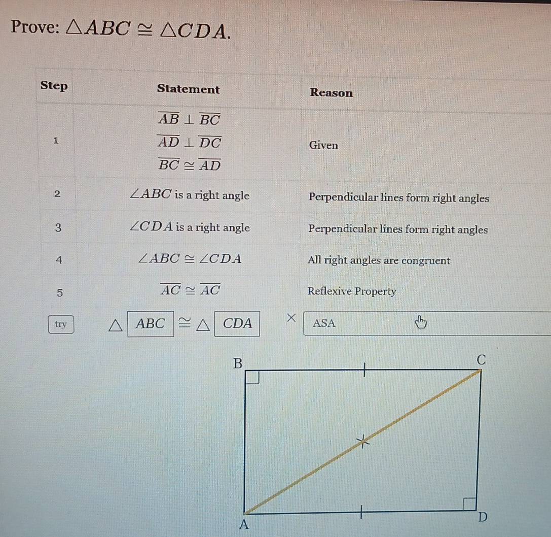 Prove: △ ABC≌ △ CDA.