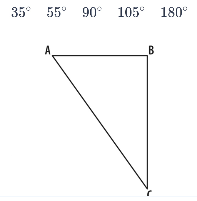 35° 55° 90° 105° 180°