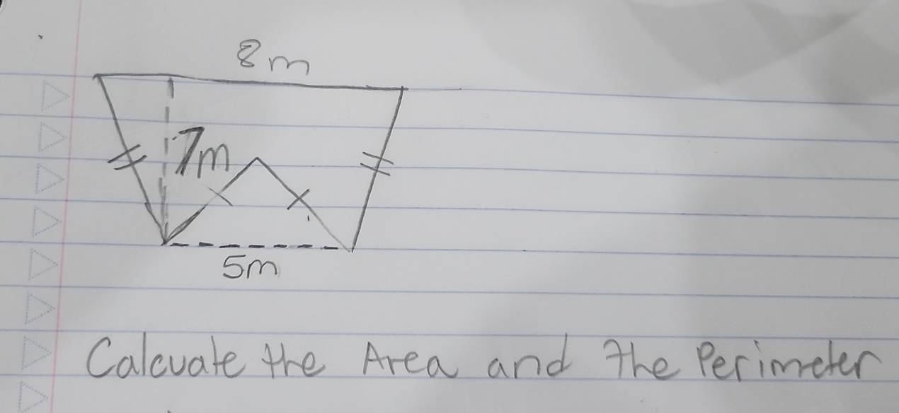 Calcuate the Area and The Perimeter