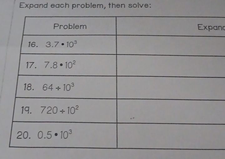 Expand each problem, then solve:
nd