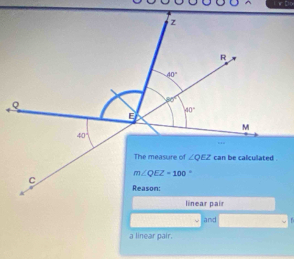 Do
and   
a linear pair.