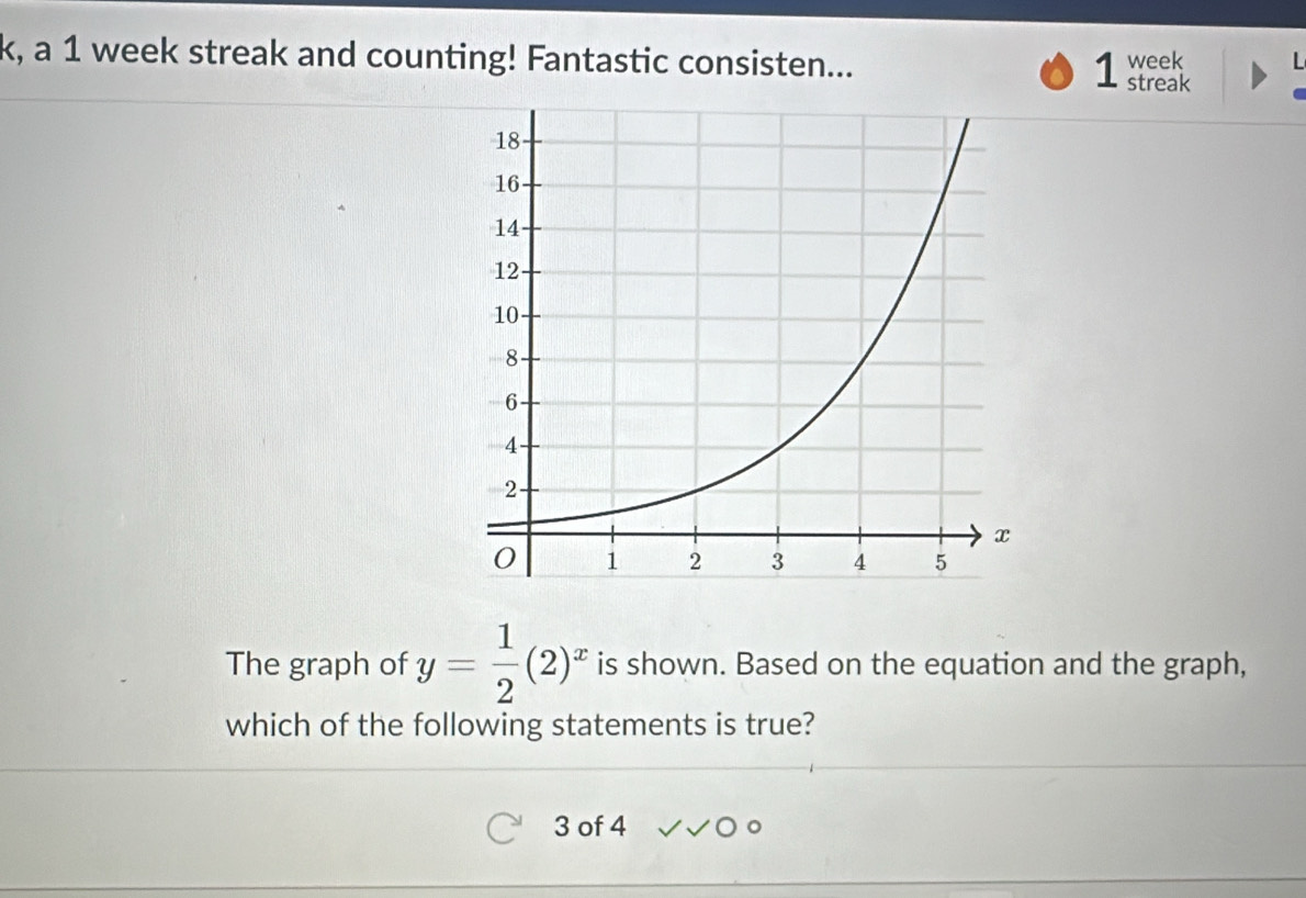 Solved: k, a 1 week streak and counting! Fantastic consisten... 1 ...