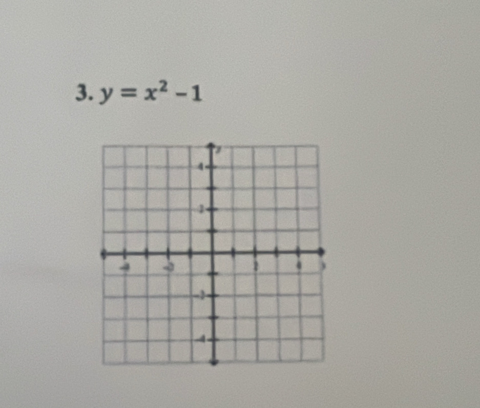 y=x^2-1