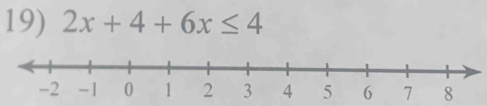 2x+4+6x≤ 4